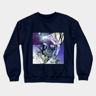 trees and water-face Crewneck Sweatshirt